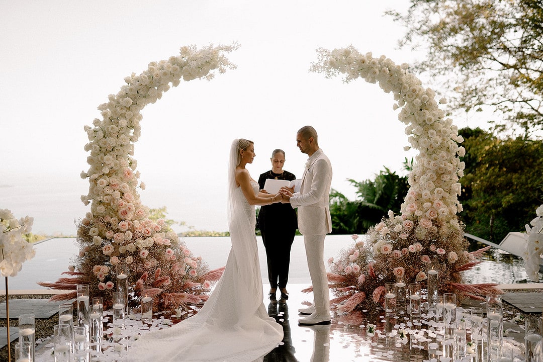 Mackenzie & Alexander's PRIVATE VILLA LUXURY ELOPEMENT IN COSTA RICA, Planning by Mil Besos Costa Rica, featured on Adriana Weddings