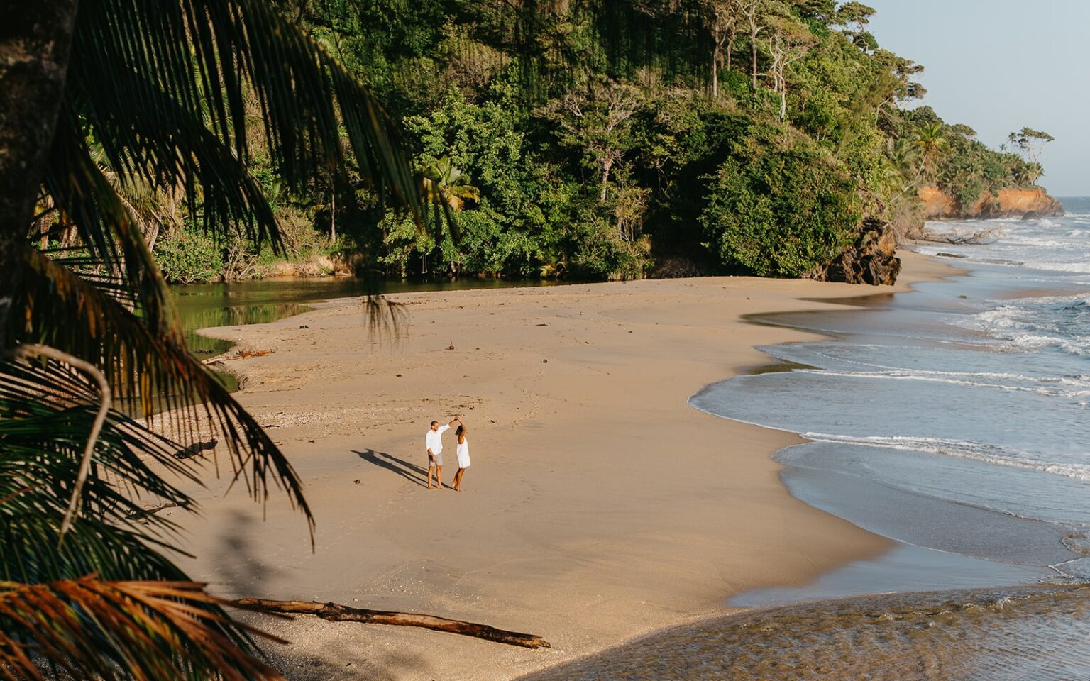 Anya & Kienan's Engagement Love Story in Trinidad & Tobago, featured on Adriana Weddings.