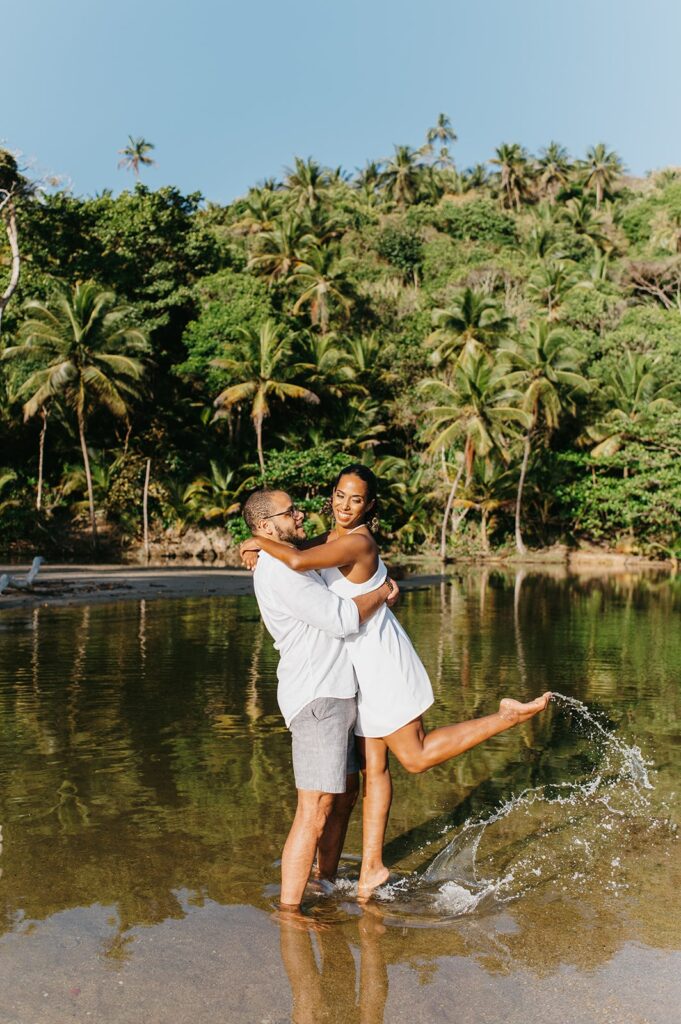 Anya & Kienan's Engagement Love Story in Trinidad & Tobago, featured on Adriana Weddings.